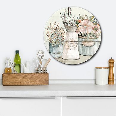 Courtside Market Shiplap Market Circular Board Wall Art