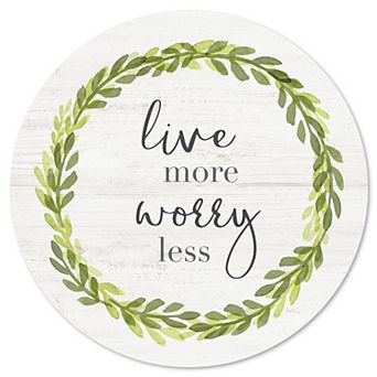 Courtside Market Live More Circular Board Wall Art