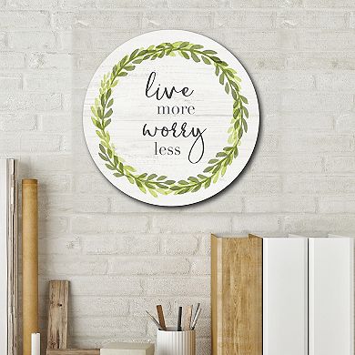 Courtside Market Live More Circular Board Wall Art