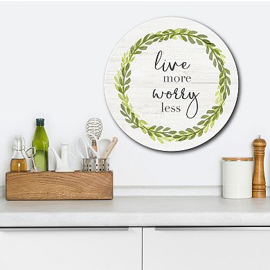 Courtside Market Live More Circular Board Wall Art