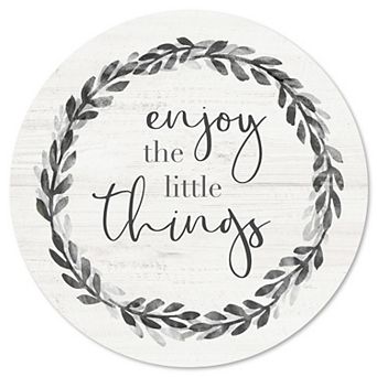 Courtside Market Enjoy Small Things Circular Board Wall Art