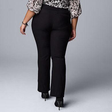 Plus Size Simply Vera Vera Wang Simply Modern Bootcut Pants