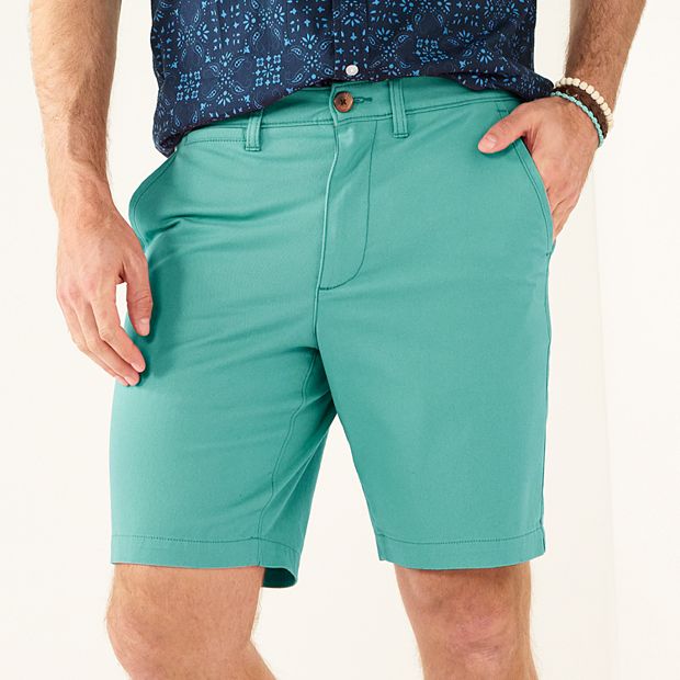 Men's Flat-Front Twill Shorts 9, Men's Clearance