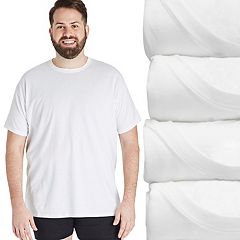 Hanes ComfortSoft Men's Short-Sleeve Crewneck T-Shirt 4-Pack Smoke Gray / XL