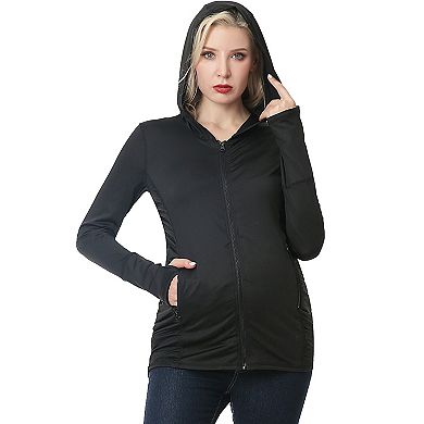 Maternity Pokkori Ruched Performance Hoodie