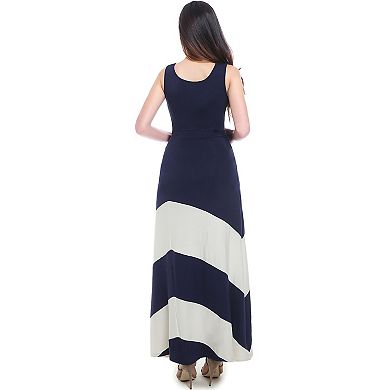 Maternity Pokkori Colorblock Maxi Dress