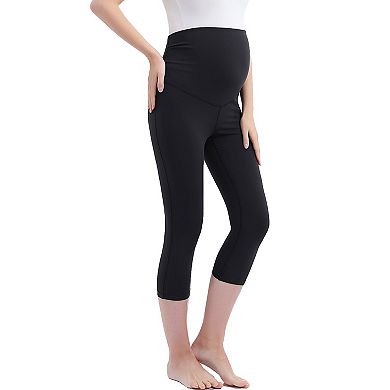 Maternity Pokkori Daily Essential Over-the-Belly Capri Leggings