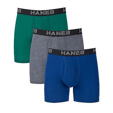 Big & Tall Hanes Ultimate® Comfort Flex Fit® Total Support Pouch® 3-Pack Boxer Brief