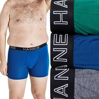 Big & Tall Hanes® 3 Pack Ultimate Big Man Comfort Flex Fit Total Support Pouch Boxer Brief Underwear