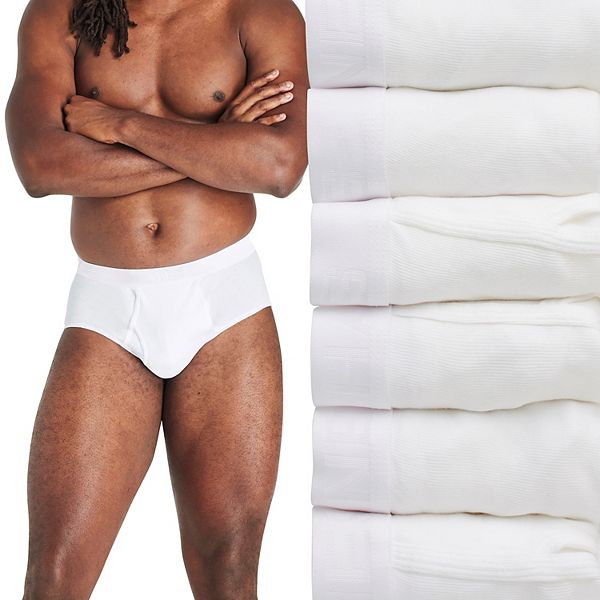 Men's Pack of 6 Classic White Brief Fit Underwear – ToBeInStyle