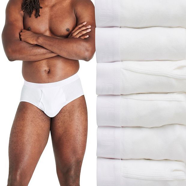 Hanes, Underwear & Socks, Hanes Mens 6 Piece Cotton Underwear Fresh Iq  Brief White Size S