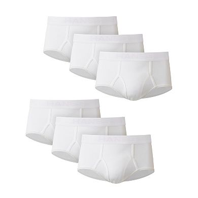 Big & Tall Hanes Ultimate 6-Pack Big Men's White Cotton Briefs
