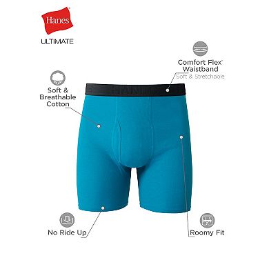 Big & Tall Hanes 4-Pack Big Man Ultimate Cotton Boxer Brief Underwear