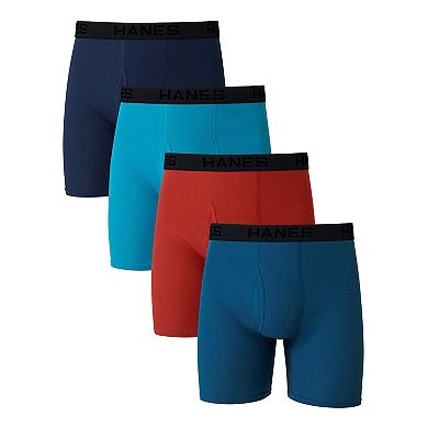Big & Tall Hanes 4-Pack Big Man Ultimate Cotton Boxer Brief Underwear