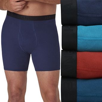 Big & Tall Hanes 4-Pack Big Man Ultimate Cotton Boxer Brief Underwear