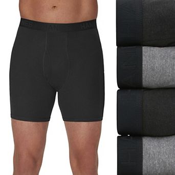 Big & Tall Hanes 4-Pack Big Man Ultimate Cotton Boxer Brief Underwear