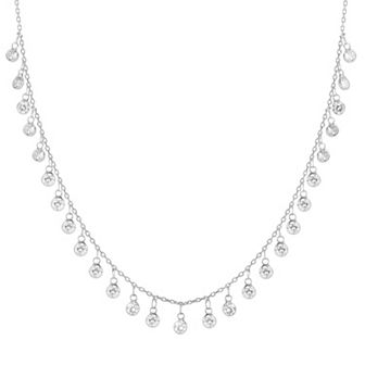 Sunkissed Sterling Cubic Zirconia Charm Necklace