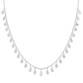 Sunkissed Sterling Cubic Zirconia Charm Necklace