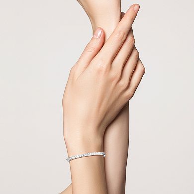 Sunkissed Sterling Cubic Zirconia Tennis Bracelet
