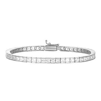 Sunkissed Sterling Cubic Zirconia Tennis Bracelet
