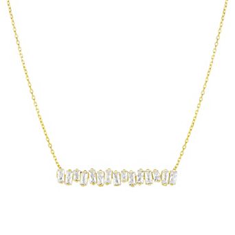 Sunkissed Sterling Cubic Zirconia Pendant Necklace