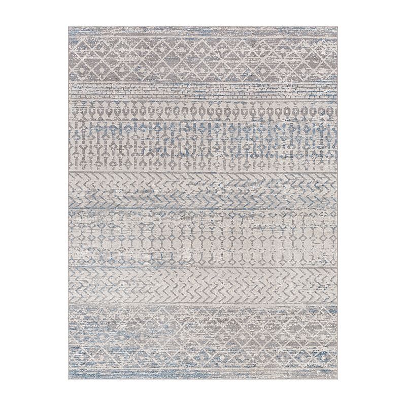 Decor 140 Brendan Global Area Rug, Blue, 7Ft Rnd