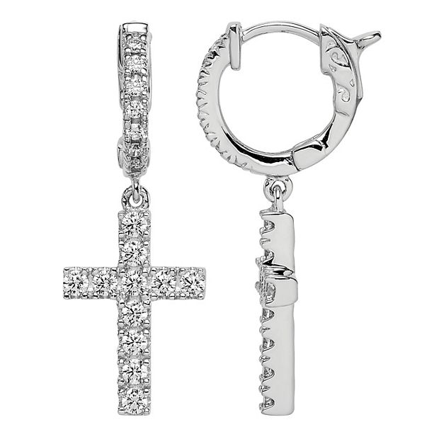Kohls cross earrings shop