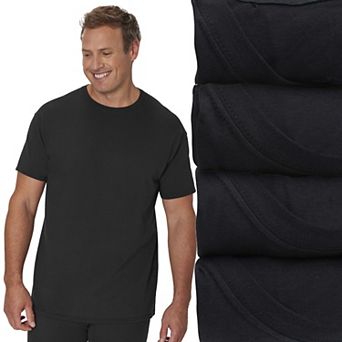 Big & Tall Hanes 4-Pack Tall Man Ultimate Cotton Crewneck Undershirt