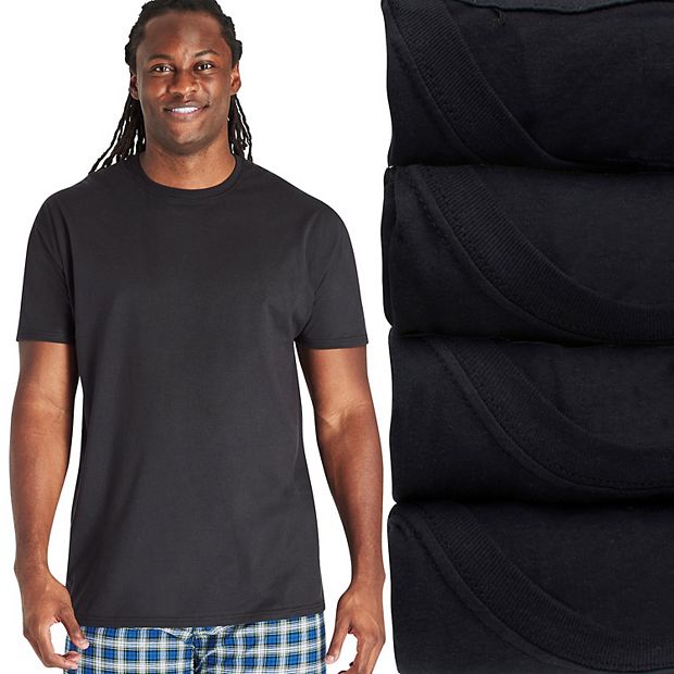 Men's Tall Hanes Ultimate® Cool Comfort® FreshIQ® Crewneck T-Shirt 4-Pack