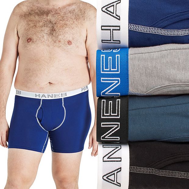 Hanes Men's Ultimate Comfort Flex Fit Boxer Brief 4-Pack