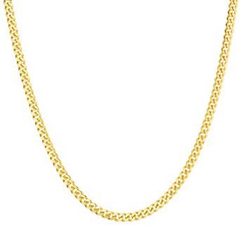 Sunkissed Sterling Curb Necklace