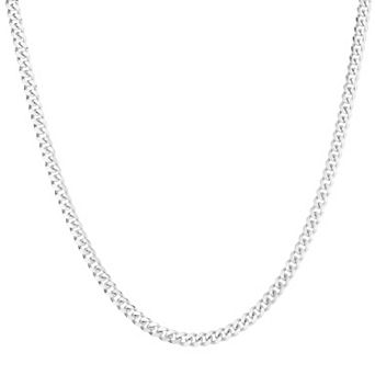Sunkissed Sterling Curb Necklace