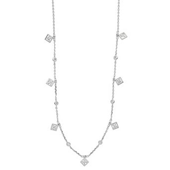 Sterling Shimmer Cubic Zirconia Necklace