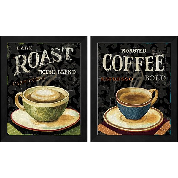 Metaverse Art Coffee Framed Wall Art 2Piece Set