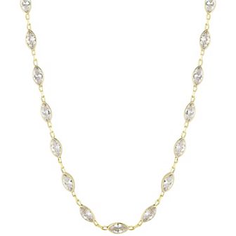 Sunkissed Sterling Cubic Zirconia Choker Necklace