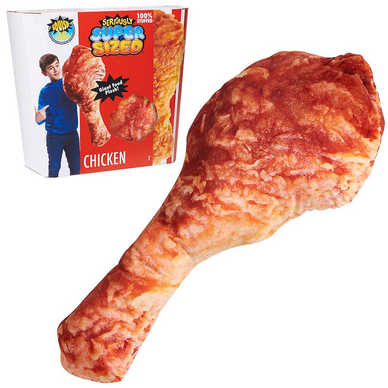 Just Play Seriously Super Sized Chicken Food Plush, Multicolor