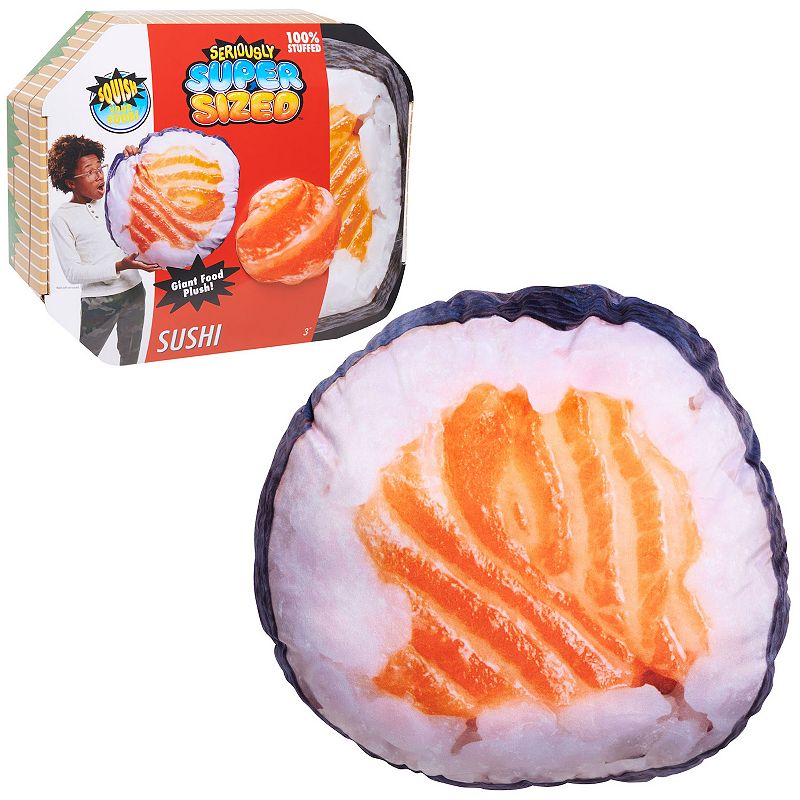 Just Play Seriously Super Sized Sushi Food Plush, Multicolor