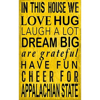 Appalachian State Mountaineers In This House Wall Décor
