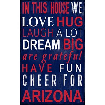 Arizona Wildcats In This House Wall Décor