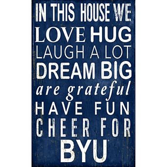 BYU Cougars In This House Wall Décor