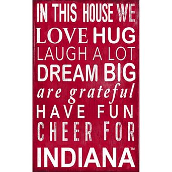 Indiana Hoosiers In This House Wall Décor