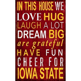 Iowa State Cyclones In This House Wall Décor