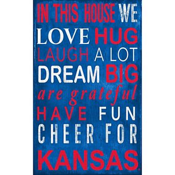 Kansas Jayhawks In This House Wall Décor