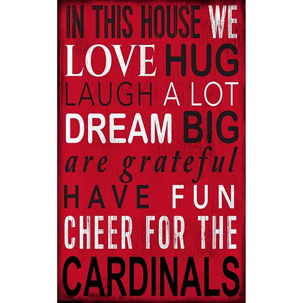 Louisville Cardinals In This House Wall Décor