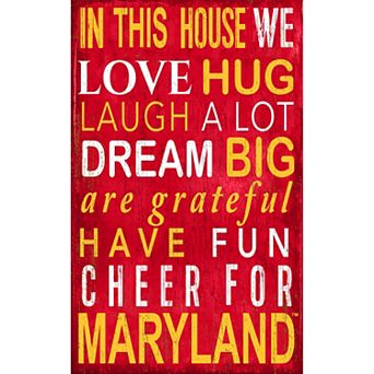 Maryland Terrapins In This House Wall Décor