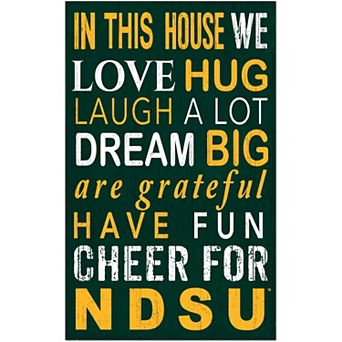 North Dakota State Bison In This House Wall Décor