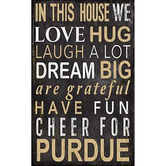 Purdue Boilermakers In This House Wall Décor