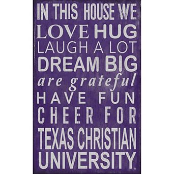 TCU Horned Frogs In This House Wall Décor