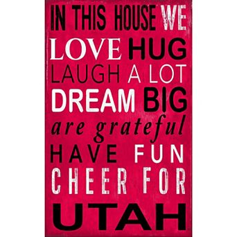 Utah Utes In This House Wall Décor