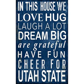 Utah State Aggies In This House Wall Décor